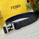 Fendi Same style as Fendi counters Width 4.0cm Double ring reversible belt Ff pr