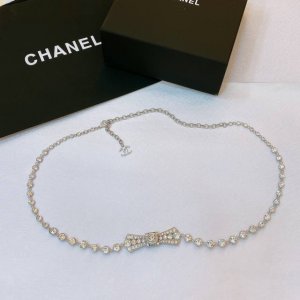 Chanel brass, rhinestone and artificial pearl silver, crystal and pearl white wa