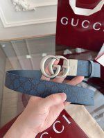 Gucci 627055 Facjt Royal Blue Supreme Pvc Old Flower Blue Pigskin Pattern Bottom