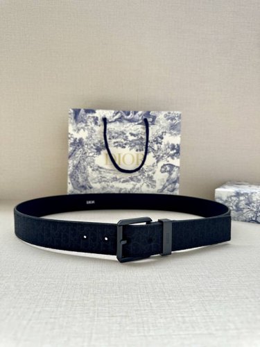Width 3.5 Cm Dior This Belt Is Meticulously Crafted From Black Ultra-Mini Obliqu