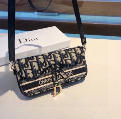 New arrivals Dior embroidered classic monogram universal mobile phone bag cross