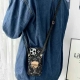 Lv denim lock card holder mobile phone case shoulder strap crossbody mobile phon