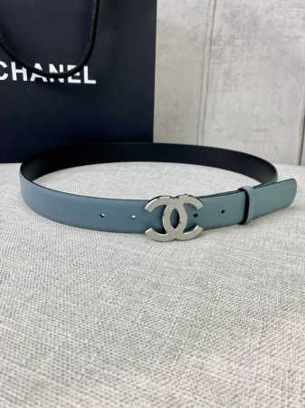 Width 3.0Cm Chanel Chanel Women's Belt New Soft Imported Calfskin Gold And Silve - Click Image to Close