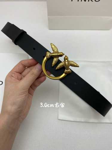 pinko's iconic logo has been reinterpreted and presented in a dazzling gold hue