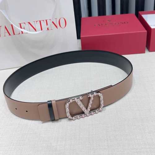 4.0Cm Valentino belt, double-sided top-grain cowhide, length: 75.80.85.90.95.100