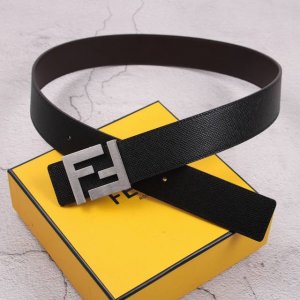 Fendi Fendi counter same style width 4.0Cm double-sided hair layer cowhide with