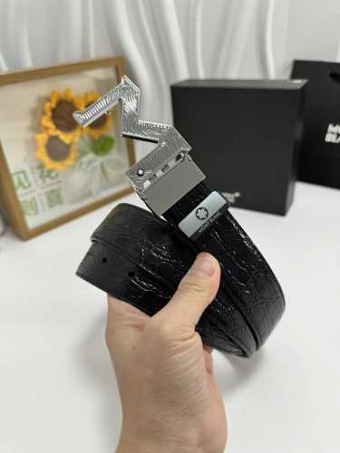 Product Name: Montblanc Material: 100% top-grain cowhide belt, guaranteed genuin