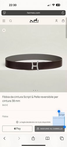 Script. Made with premium hardware and imported Cumulonimbus Gray Togo leather,