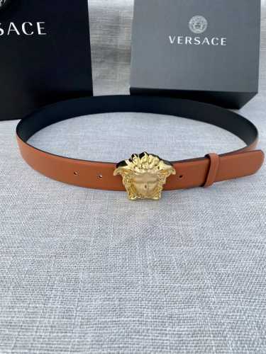 Width: 3.0 Cm Versace This Plain Weave Belt Features The Iconic Versace Medusa H