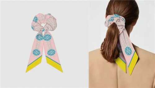 Hermes, Celebrity Elevator Twilly small silk scarf hairband detachable and dual-