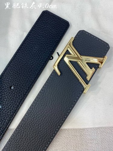 L0Uis Vuitt0N Lv Men's Counter Quality Palm Print Belt Width 40Mm Configuration