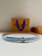 2.0W This Lv Iconic Double-Sided Belt Features A Slim Silhouette For The New Sea