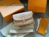 With boxSize: 25*17Cm L's Diane baguette handbagNew sand color, more versatile a