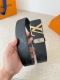 Product Name: Louis Vuitton Belt - Original Single Belt Model: Hook, Classic Pur