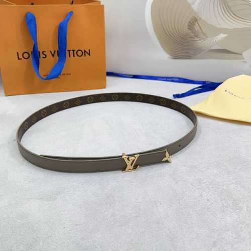 2.0Cm Louis Vuitton Lv Belt, Double-Sided Top-Grain Cowhide Leather, Length: .75