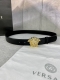 Width 3.0 Cm Versace This Soft Leather Belt Features A 3D Medusa Waist Belt Buck