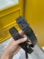 Fendi original quality, logo-shaped wide belt, original steel buckle and double-