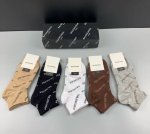 Special Balenciaga Parisian Grand Parisian classic women's socks, one box of fiv