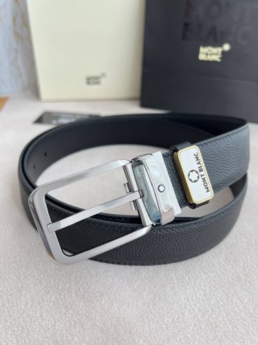 Product Name: Montblanc Original Belt, Leather Belt Model: Pin Buckle, New Class