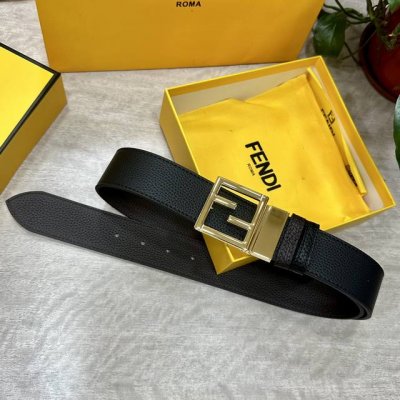 fendl Fendi Width 38Mm Men's Casual Belt Made Of Double-Sided First-Layer Cal