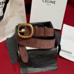 Arc de Triomphe new women's belt This one is made of cowhide suede leather Twin