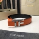 Tom Ford's Latest Popular Double-Sided Cowhide Belt With Original Box. The New 3