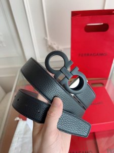 Ferragamo 3.5Cm Genuine Leather. Precision Brass Hardware Upgraded With Nfc Chip