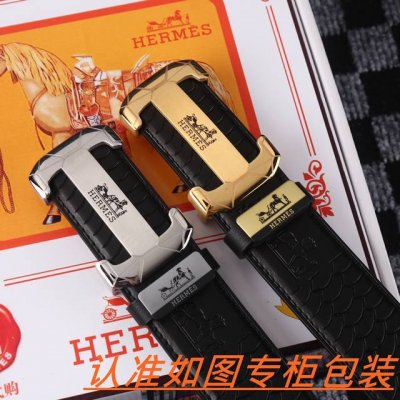 Men's Belt Hermes Original Men's Belt 100% First Layer Cowhide Guaranteed Genuin