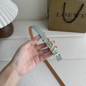 Special Loewe New Smooth Calf Leather Belt, Adorned With A Metal Loewe Logo, 1.5