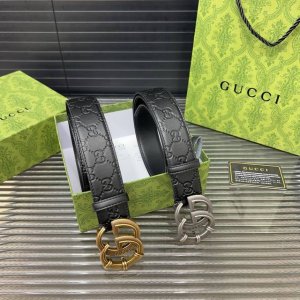 Gucci leather belt, a classic men's leather belt, a must-have for fashion access