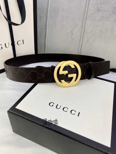 gucci Interlocking Double G Belt Hardware Thickness 6.0Cm Buckle Belt Made Of