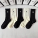 Specially packaged Chanel new embroidered mid-length slouch socks! Five pairs pe
