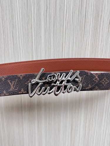 New for the season, this belt is crafted from luxurious calfskin and Monogram ca