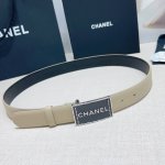 3.0cm Chanel belt, double-sided top-grain cowhide, lengths: 75, 80, 85, 90, 95,