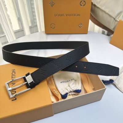 Louis Vuitton (Ddd) Full set packaging, 35mm width, genuine one-piece cast metal