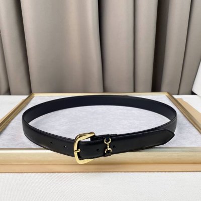 Gucci, Horsebit Buckle Belt, Women's Smooth Cowhide, 3 Cm