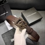 Dg. Width 4.0cm Dolce&Gabbana new deerskin print calfskin belt, simple accessori