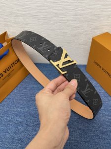 Brand: LV Description: This belt features an LV buckle and a buffalo leather li