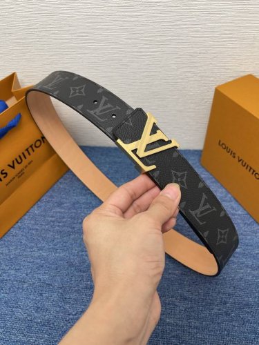 Brand: LV Description: This belt features an LV buckle and a buffalo leather li