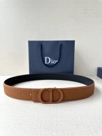 Width 3.5Cm Dior's belt buckle is crafted from stainless steel with a matte lacq