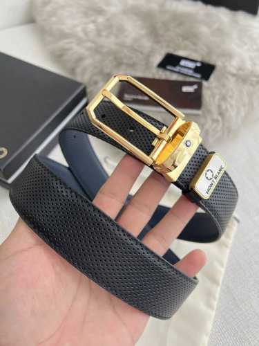Product Name: Montblanc. Montblanc Original Belt. Model: Pin Buckle, New Origina