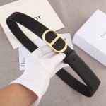 Width 3.5cm Dior Tumbled Wireless Belt is made of imported double-faced cowhide