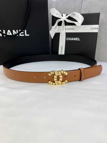 Width 3.0 Cm Chanel Imported Soft Calfskin, Gold And Silver Patterned Metal Prem