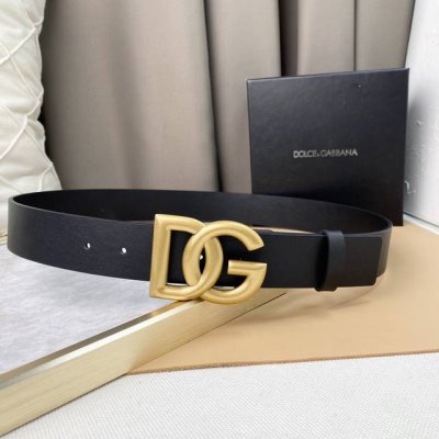 d&G Classic Letter Buckle Belt New Style Seiko Copper Hardware Buckle Origina
