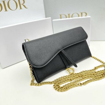 Dior D23 Color: Black Size: 19*10.5*3.5 Dior counter synchronization, shoulder c