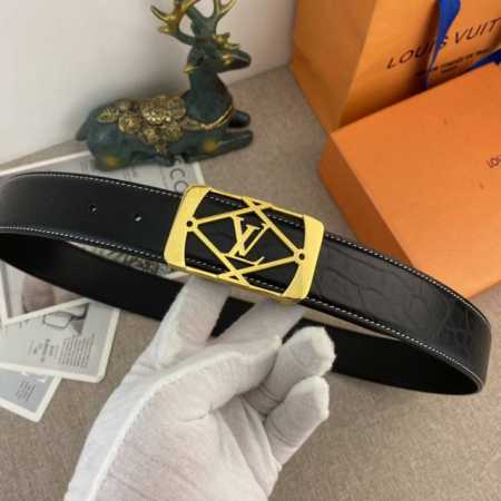 lv Special Leather Belt Series Original Hardware Boutique Stainless Steel Buc - Click Image to Close
