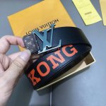 L0Uis Vuitt0N Classic men's original belt. Width 40mm. Imported calfskin as the