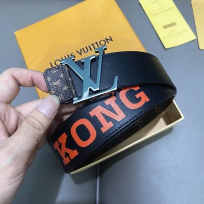 L0Uis Vuitt0N Classic men's original belt. Width 40mm. Imported calfskin as the