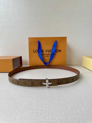 This 2.0-Wide Lv Iconic Belt Brings A Modern Twist To Traditional Elements. Slim