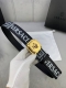 Special Width 4.0 Cm Versace This Two-Sided Top-Grain Leather Belt Is Adorned Wi
